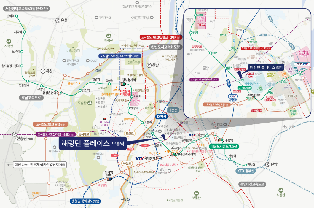 해링턴플레이스 오룡역 모델하우스_입지환경